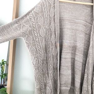 Cable Knit Dolman Cardigan